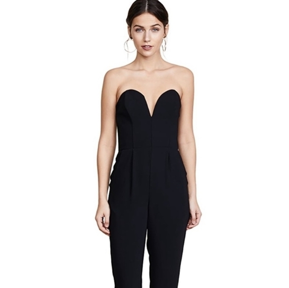 ❤️ AMANDA UPRICHARD CHERRI STRAPLESS JUMPSUIT, P (00 - 0) - Picture 3 of 16